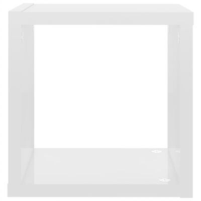 vidaXL Wall Cube Shelves 6 pcs High Gloss White 8.7"x5.9"x8.7"