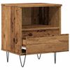 vidaXL Bedside Cabinet Old wood Engineered wood, metal 15.7x13.8x19.7 in