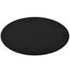 vidaXL Table Top Black Tempered Glass 31.5 in Table Top Round