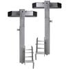 vidaXL Boat Trailer Solid Bar Bow Support Set of 2 24.8"-34.6"
