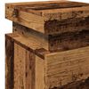 vidaXL Bedside Cabinet Set of 2 Old wood Engineered wood