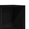vidaXL Book Cabinet Black Oak 38.6x11.4x38.4" Engineered Wood