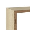 vidaXL Wall Cube Shelf Set of 3 Sonoma oak MDF Large, Medium, Small