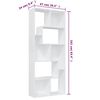 vidaXL Book Cabinet White Engineered wood Medium Book Cabinet