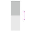 vidaXL Roller Blind Light Grey 100% Polyester, Aluminum 17.7x59.1 in
