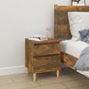 vidaXL Bedside Cabinet Set of 2 Smoked oak