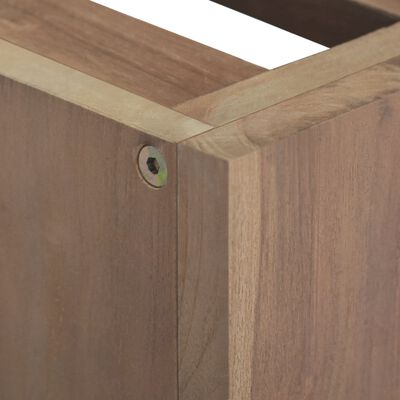 vidaXL Wall-mounted Bathroom Cabinet 23.6"x15.4"x15.7" Solid Wood Teak