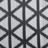 vidaXL Outdoor Rug Black Polypropylene (PP) 31.5x98.4 in Pattern
