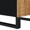 vidaXL Sideboard Natural Mango Wood Solid Mango Wood with Iron Legs Medium