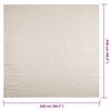 vidaXL Rug Cream Polypropylene 94.5 x 94.5 in UV-resistant materials