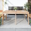 vidaXL Garden Table Natural Pine Solid Pine Wood Medium Durable