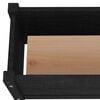 vidaXL Garden Planter Set of 2 Black Solid pine wood Medium Durable