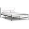 vidaXL Bed Frame Gray Metal Full Durable Bed Frame Rectangular