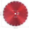 vidaXL Diamond Cutting Disc with Turbo Steel 13.78 "