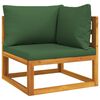 vidaXL Garden Lounge Set Green, Natural Wood