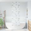 vidaXL Shower Roller Blind Transparent with leaf pattern