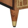 vidaXL Bedside Cabinet Honey Brown Solid mango wood, engineered wood, iron