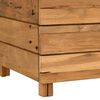 vidaXL Raised Bed Varying shades of teak Solid teak wood, steel Medium