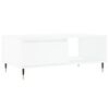 vidaXL Coffee Table White Engineered wood Medium Rectangular Modern