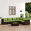 vidaXL Outdoor Lounge Set Brown, Green