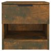 vidaXL Bedside Cabinet Smoked Oak Engineered Wood Regular