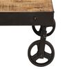 vidaXL Coffee Table Natural wood Solid mango wood and powder-coated steel