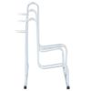 vidaXL Bicycle Stand for 3 Bikes Floor Freestanding Galvanized Steel