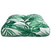 vidaXL Pallet Cushion Leaf pattern Polyester 23.6x15.7x4.7 in