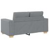 vidaXL Sofa 3 pcs Light Grey Linen-blend Fabric
