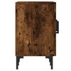 vidaXL TV Cabinet Smoked oak Engineered wood, Iron 59.1x11.8x19.7 in