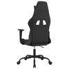 vidaXL Gaming Chair Black and Red Fabric