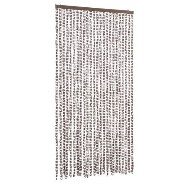 vidaXL Fly Curtain Taupe and White 39.4x90.6" Chenille