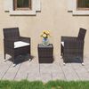 vidaXL Garden Bistro Set Brown, Cream White