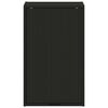 vidaXL Bathroom Cabinet Wall-mounted Black 15.35 x 9.25 x 25.59 in