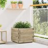 vidaXL Raised Bed Green Treated Pine Wood Medium Durable Rustic