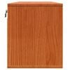 vidaXL Wall Cabinet Wax Brown 39.37 x 11.81 x 13.78 in Solid Pine Wood