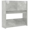 vidaXL Wall Shoe Cabinets 2 pcs Concrete Gray 23.6"x7.1"x23.6" Engineered Wood