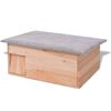 vidaXL Hedgehog House Natural Wood Sturdy Chinese fir wood Portable