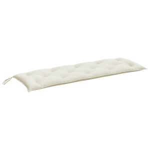 vidaXL Garden Bench Cushion Melange cream 100% polyester