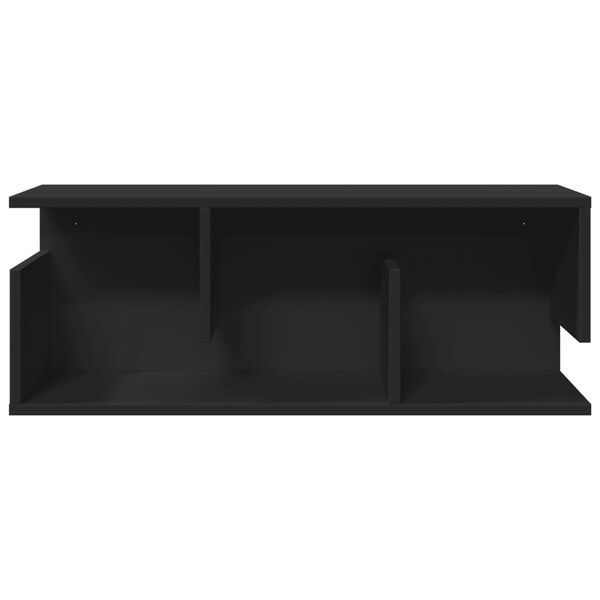 vidaXL Wall Cabinet Black Engineered wood Medium Wall Cabinet