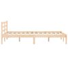 vidaXL Bed Frame Natural 208.6 x 157.6 x 69.4 cm Solid Pine Wood