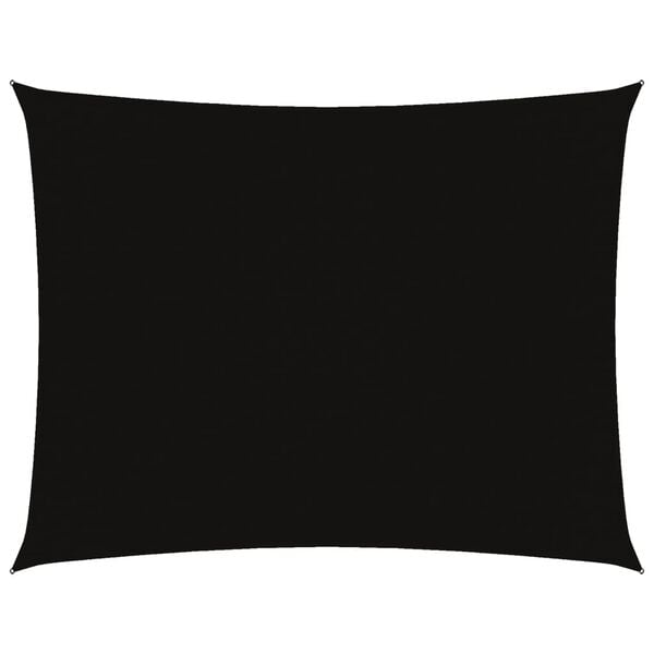 vidaXL Sunshade Sail Oxford Fabric Rectangular 9.8x19.7' Black