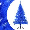 vidaXL Christmas Tree Blue PVC, Steel 5 ft Christmas Tree Other