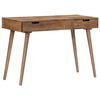 vidaXL Dressing Table Natural Mango Wood Solid Mango Wood, Engineered Wood