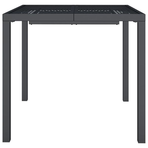 vidaXL Garden Table Anthracite Steel (e-coating and powder coating) Medium