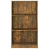 vidaXL Book Cabinet Smoked oak Engineered wood 23.6 x 9.4 x 42.9 in