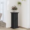 vidaXL Plant Stand Black Engineered Wood Tall Minimalist Plant Stand