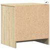 vidaXL Bedside Cabinet Sonoma Oak Engineered wood Compact