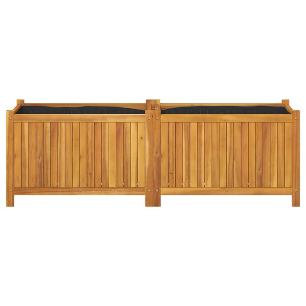 vidaXL Garden Planter Natural Wood Solid Acacia wood Large Durable
