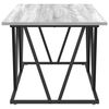 vidaXL Coffee Table Grey 39.37 x 19.69 x 15.75 in